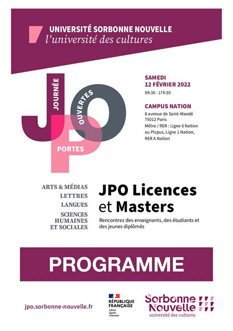 JPO Sorbonne Nouvelle .